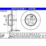 Bremsscheibe Db P. W202 1.8-2.5D 93-00 24.0112-0128.1 Bremsscheibe Db P. W202 1.8-2.5D 93-00 24.0112-0128.1
