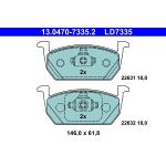 Bremsbelagsatz, Scheibenbremse 13.0470-7335.2 Bremsbelagsatz, Scheibenbremse 13.0470-7335.2