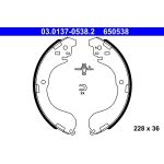 ATE Bremsbackensatz, Feststellbremse 03.0137-0538.2 ATE Bremsbackensatz, Feststellbremse 03.0137-0538.2