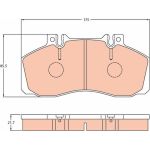 GDB5050 TRW Bremsbelagsatz Mercedes-Benz Vario 96- GDB5050