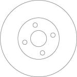 Bremsscheibe Toyota P. Corolla 1.8 Vvt-I/2.0 D-4D 01-07 DF4366 Bremsscheibe Toyota P. Corolla 1.8 Vvt-I/2.0 D-4D 01-07 DF4366