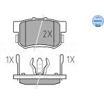 Bremsbelagsatz Honda T. Crv 02-06 Mit Sensor 025 242 3114/W Bremsbelagsatz Honda T. Crv 02-06 Mit Sensor 025 242 3114/W