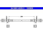 ATE Bremsschlauch 24.5261-0225.3 ATE Bremsschlauch 24.5261-0225.3