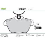 Valeo Bremsbelagsatz 598581 Valeo Bremsbelagsatz 598581