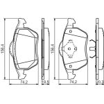 Bosch Bremsbelagsatz 0 986 494 390 Bosch Bremsbelagsatz 0 986 494 390