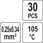 Schrumpfschlauch Aus Zinn, 025-0,34mm2, 30 St YT-81440