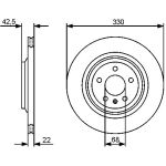 Bremsscheibe HA 0 986 479 457 Bremsscheibe HA 0 986 479 457