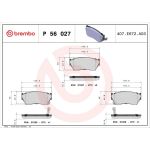 BREMBO Bremsklötze VA P 56 027 BREMBO Bremsklötze VA P 56 027