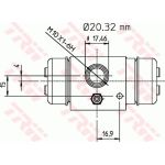 TRW Radbremszylinder BWF196 TRW Radbremszylinder BWF196