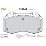 Valeo Bremsbelagsatz 598861 Valeo Bremsbelagsatz 598861