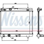 Nissens Wasserkühler PKW 64671A Nissens Wasserkühler PKW 64671A