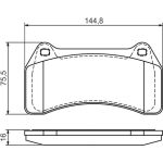 Bosch Bremsbelagsatz 0 986 494 448 Bosch Bremsbelagsatz 0 986 494 448