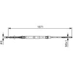 Bosch Handbremsseil 1987477626 Bosch Handbremsseil 1987477626