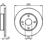 Bosch Bremsscheibe Vorderachse 0 986 478 252 Bosch Bremsscheibe Vorderachse 0 986 478 252