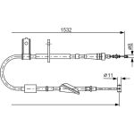 Handbremsseil li 1987482093 Handbremsseil li 1987482093
