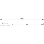 Bosch Bremsbelagverschleißsensor 1987473573 Bosch Bremsbelagverschleißsensor 1987473573