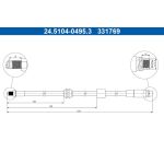 ATE Bremsschlauch 24.5104-0495.3 ATE Bremsschlauch 24.5104-0495.3