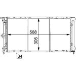 MAHLE Kühler, Motorkühlung CR 737 000S MAHLE Kühler, Motorkühlung CR 737 000S