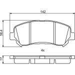 Bosch Bremsbelagsatz 0 986 494 244 Bosch Bremsbelagsatz 0 986 494 244
