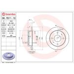 Brembo Bremsscheibe Vorderachse 08.7811.10 Brembo Bremsscheibe Vorderachse 08.7811.10
