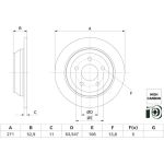 BOSCH Bremsscheibe 0 986 479 H55 BOSCH Bremsscheibe 0 986 479 H55
