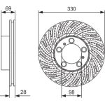 Bremsscheibe VA li 0 986 479 D24