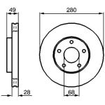 Bremsscheibe 0 986 479 B61 Bremsscheibe 0 986 479 B61