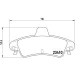 BREMBO Bremsklötze HA P 24 070 BREMBO Bremsklötze HA P 24 070