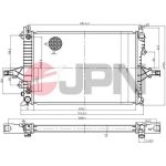 JPN Kühler, Motorkühlung 60C9072-JPN JPN Kühler, Motorkühlung 60C9072-JPN