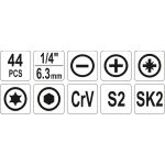 Werkzeugsatz Im Fall 44-Tlg yt-39280 Werkzeugsatz Im Fall 44-Tlg yt-39280