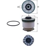MAHLE Kraftstofffilter KX 385D MAHLE Kraftstofffilter KX 385D