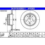 Bremsscheibe Bmw T. 3 1.6-2.5 90-05 24.0110-0202.1 Bremsscheibe Bmw T. 3 1.6-2.5 90-05 24.0110-0202.1
