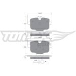 TOMEX brakes Bremsbelagsatz, Scheibenbremse TX 17-36 TOMEX brakes Bremsbelagsatz, Scheibenbremse TX 17-36