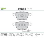 VALEO Bremsbeläge 598750 VALEO Bremsbeläge 598750