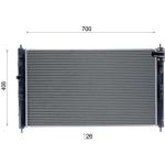 MAHLE Kühler, Motorkühlung CR 2237 000S MAHLE Kühler, Motorkühlung CR 2237 000S