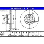 Bremsscheibe Lexus P. Gs/Is/Sc 97-10 24.0132-0701.1 Bremsscheibe Lexus P. Gs/Is/Sc 97-10 24.0132-0701.1
