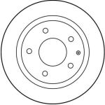 Bremsscheibe Mazda T. 626 DF2705 Bremsscheibe Mazda T. 626 DF2705