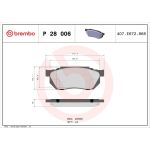 P 28 006 Brembo Prime Bremsbelagsatz Vorderachse – P 28 006 – 116 x 45 x 15 mm – Bremssystem Akebono – OE Nummer 45022SA7951 P 28 006 Brembo Prime Bremsbelagsatz Vorderachse – P 28 006 – 116 x 45 x 15 mm – Bremssystem Akebono – OE Nummer 45022SA7951