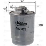 Valeo Kraftstofffilter 587076 Valeo Kraftstofffilter 587076