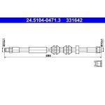 ATE Bremsschlauch 24.5104-0471.3 ATE Bremsschlauch 24.5104-0471.3