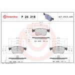 BREMBO Bremsklötze VA P 24 218 BREMBO Bremsklötze VA P 24 218