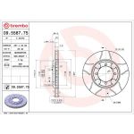 Brembo Bremsscheibe 09.5587.75 Brembo Bremsscheibe 09.5587.75