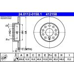 Bremsscheibe Vw T. Golf 5 24.0112-0158.1 Bremsscheibe Vw T. Golf 5 24.0112-0158.1