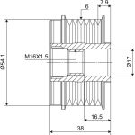 Valeo Lichtmaschinenfreilauf 588006 Valeo Lichtmaschinenfreilauf 588006