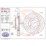 BREMBO Bremsscheibe 09.B634.1X BREMBO Bremsscheibe 09.B634.1X