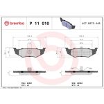 BREMBO Bremsklötze HA P 11 010 BREMBO Bremsklötze HA P 11 010