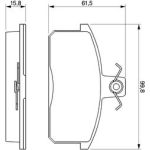 Bosch Bremsbelagsatz 0 986 424 274 Bosch Bremsbelagsatz 0 986 424 274