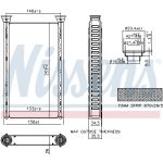 Nissens Heizungskühler PKW 707209 Nissens Heizungskühler PKW 707209