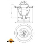 Thermostat, Kühlmittel 725214 Thermostat, Kühlmittel 725214