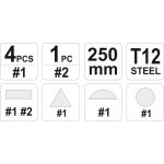 Werkstattfeilensatz 4-Tlg YT-6238 Werkstattfeilensatz 4-Tlg YT-6238